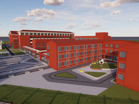 University School-B5 3D Модель