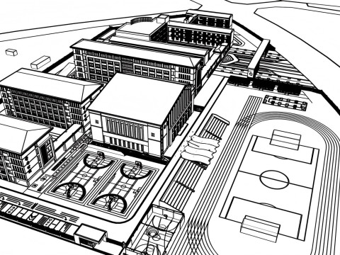 University School-B5 3D Модель