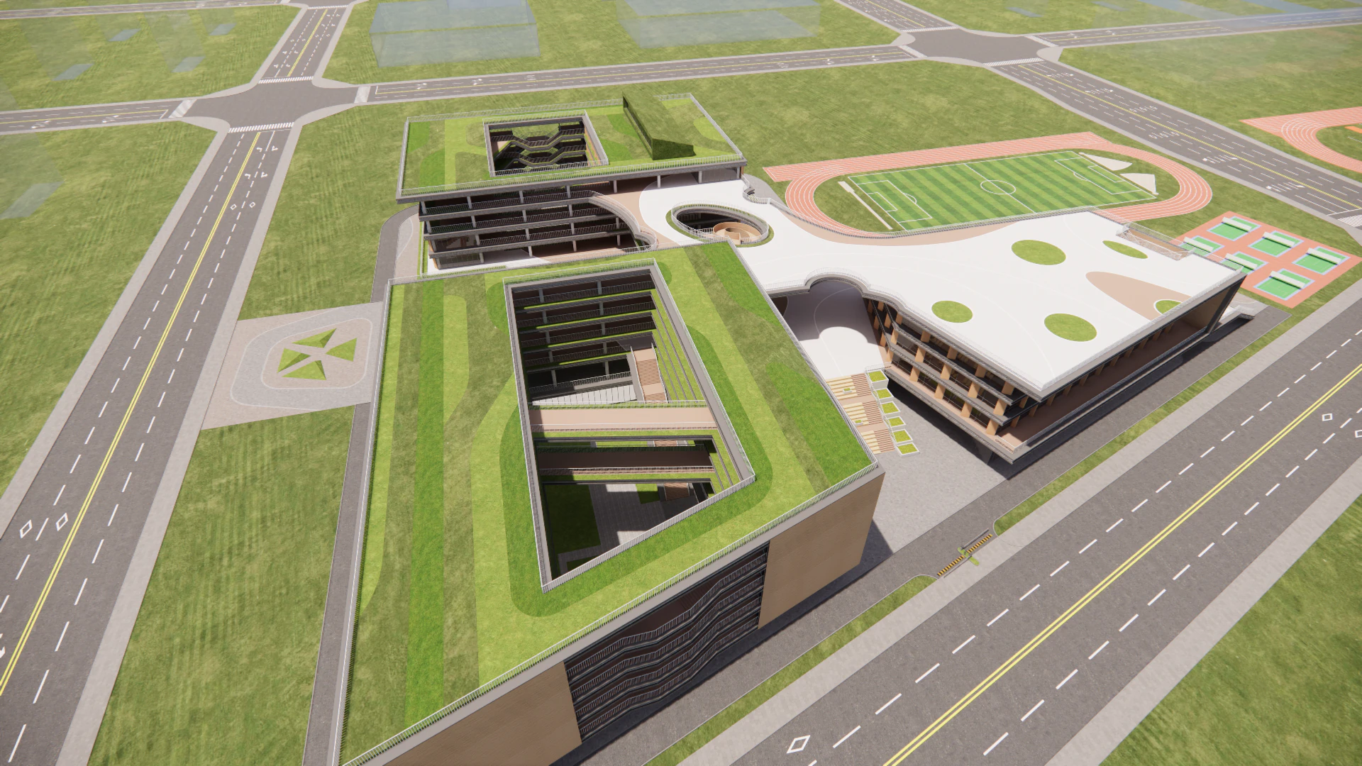 University School-B5 3D Model .c4d .max .obj .3ds .fbx .stl .blend