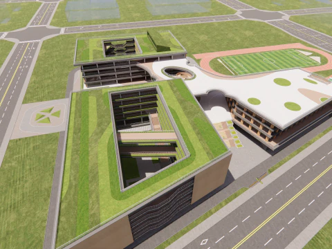 University School-B5 3D Model