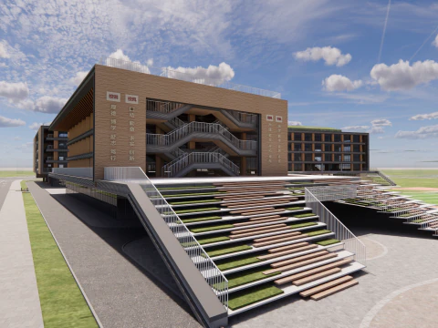 University School-B5 3D Model