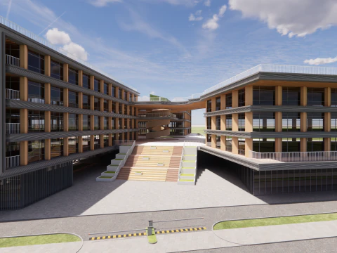 University School-B5 3D Model