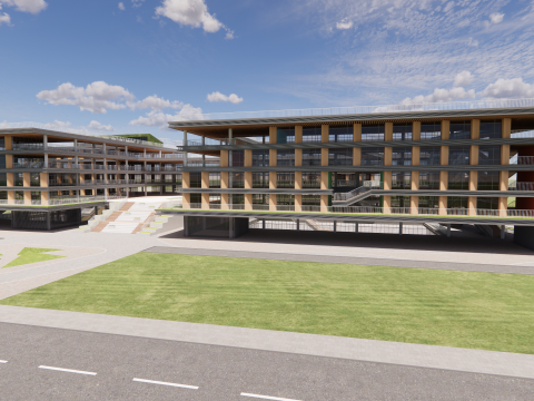 University School-B5 Modelo 3D