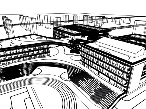 University School-B5 3D Model