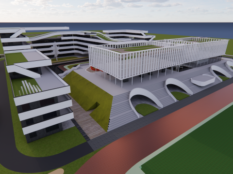 University School-B6 Modelo 3D