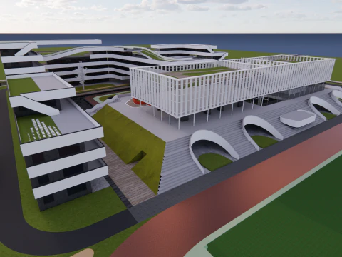 University School-B6 3D Model