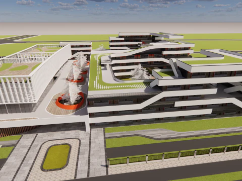 University School-B6 3D Model