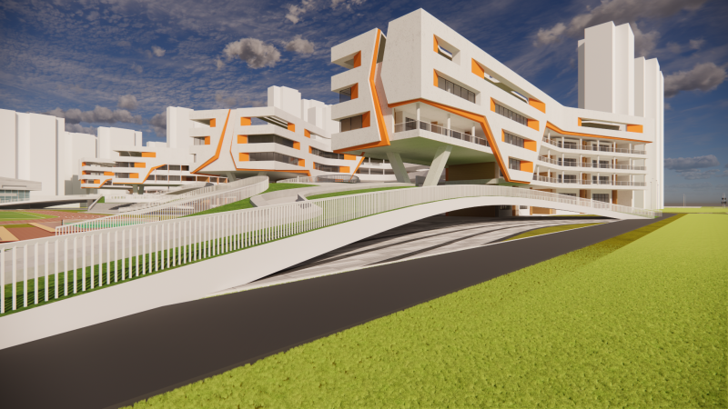 University School-B7 Modelo 3D .c4d .max .obj .3ds .fbx .stl .blend