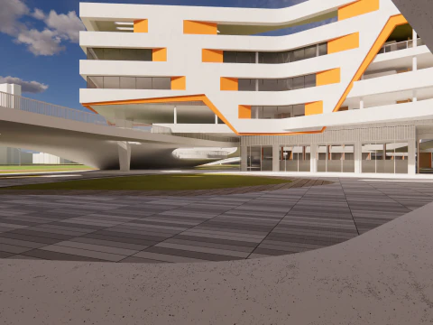 University School-B7 3D Model
