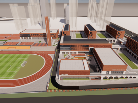 University School-B8 3D Модель