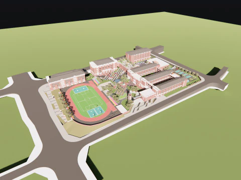 University School-B10 3D Model