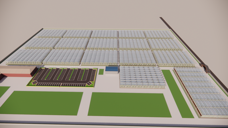 Rangka Tenda Rumah Kaca Pertanian -B1 Model 3D .c4d .max .obj .3ds .fbx .stl .blend 