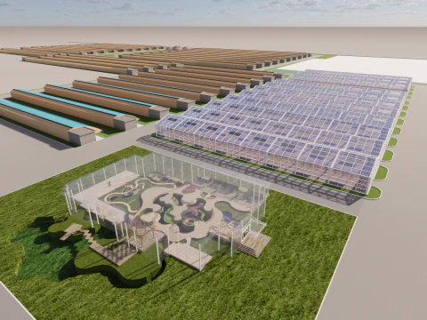 Agricultural Greenhouse Tent Frame -B2 3D Model