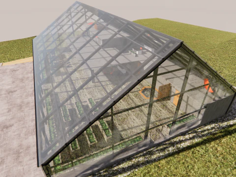 Agricultural Greenhouse Tent Frame -B2 3D Model