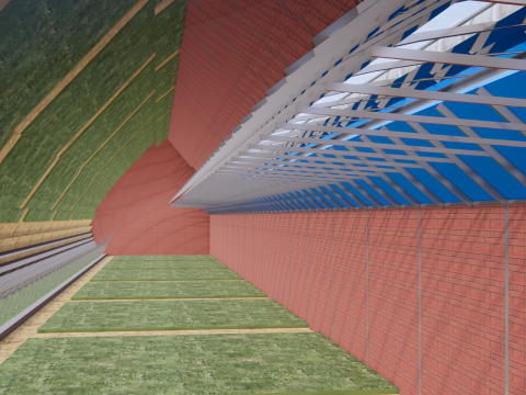 Zeltrahmen für landwirtschaftliche Gewächshäuser -B3 3D Modell