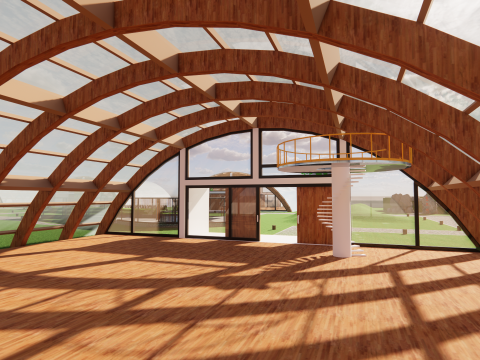 Zeltrahmen für landwirtschaftliche Gewächshäuser -B3 3D Modell