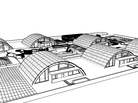 Zeltrahmen für landwirtschaftliche Gewächshäuser -B3 3D Modell
