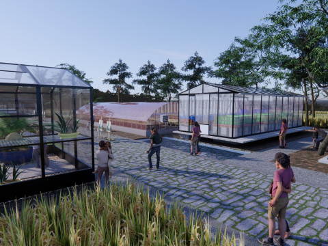 Agricultural Greenhouse Tent Frame -B4 3D Model