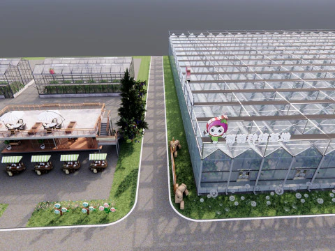 Tarımsal Sera Çadır Çerçevesi -B6 3D Model