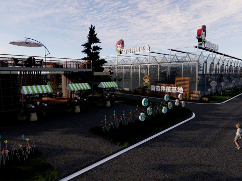 Agricultural Greenhouse Tent Frame -B6 3D 模型