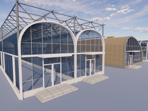 Telaio per tenda serra agricola -B7 Modello 3D