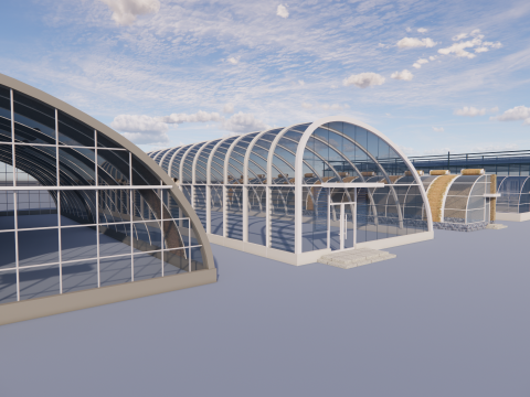 Telaio per tenda serra agricola -B7 Modello 3D