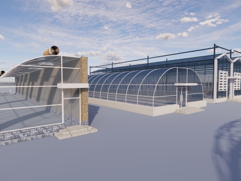 Telaio per tenda serra agricola -B7 Modello 3D