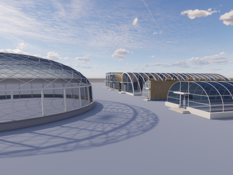 Telaio per tenda serra agricola -B7 Modello 3D