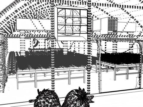 Zeltrahmen für landwirtschaftliche Gewächshäuser -B8 3D Modell