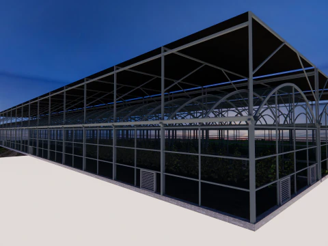 Agricultural Greenhouse Tent Frame -B10 3D Model