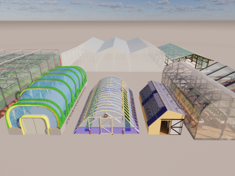 Zeltrahmen für landwirtschaftliche Gewächshäuser -B12 3D Modell