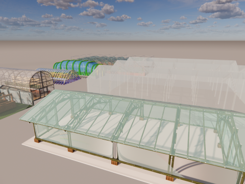 Zeltrahmen für landwirtschaftliche Gewächshäuser -B12 3D Modell