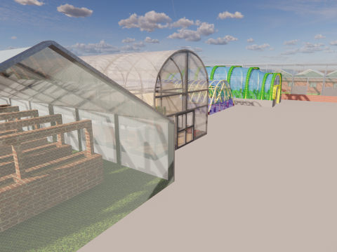 Zeltrahmen für landwirtschaftliche Gewächshäuser -B12 3D Modell
