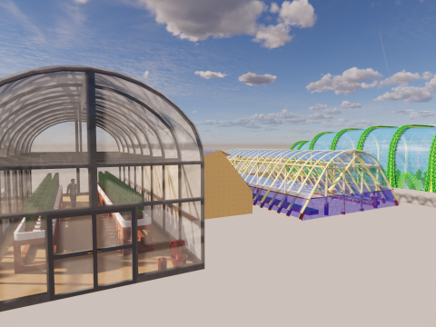 Zeltrahmen für landwirtschaftliche Gewächshäuser -B12 3D Modell