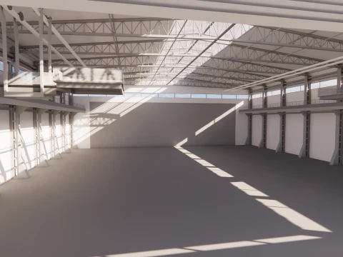 Steel Warehouse -1 3D Model