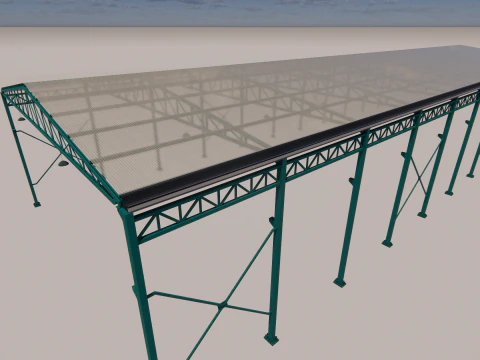 Steel Warehouse -1 3D Model