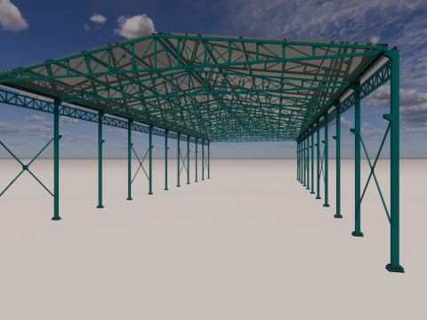 Gudang Baja -1 Model 3D