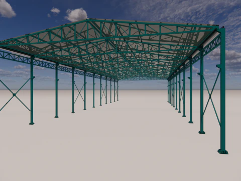 Steel Warehouse -1 3D Model