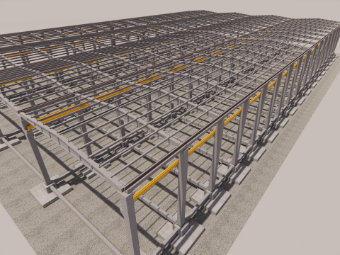 Steel Warehouse -2 3D Model