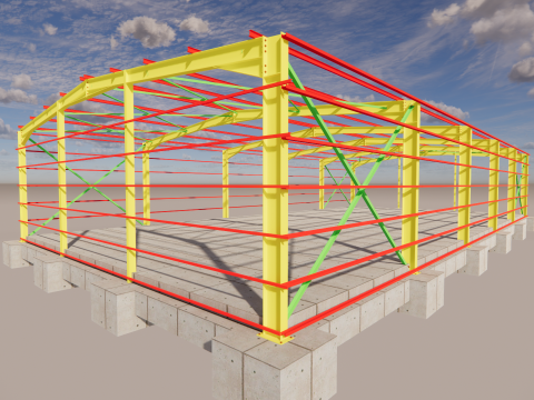 Steel Warehouse -2 3D Model