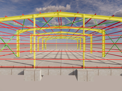 Steel Warehouse -2 3D Model