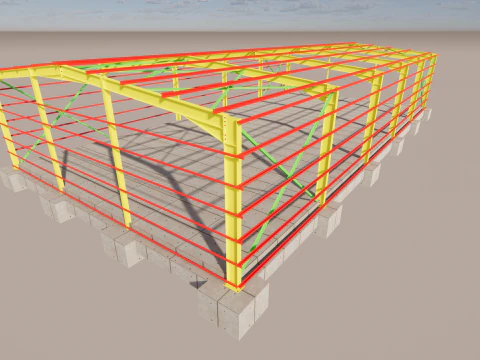 Steel Warehouse -2 3D Model