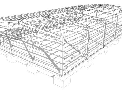 Steel Warehouse -2 3D Model