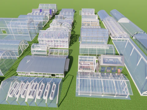 Tarımsal Sera Çadır Çerçevesi -B15 3D Model