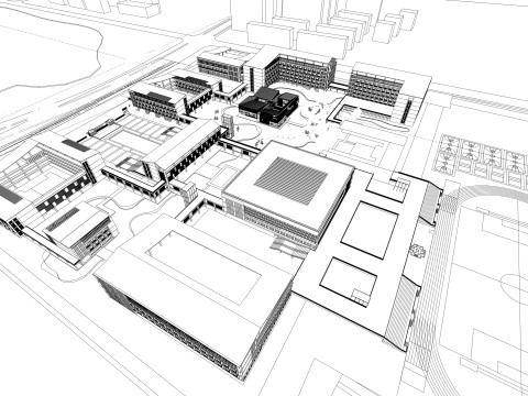 Üniversite Okulu-C1 3D Model