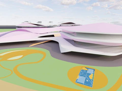 大学学院-C2 3D 模型