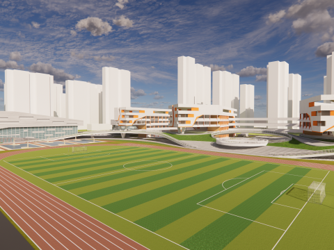 Scuola Universitaria-C3 Modello 3D