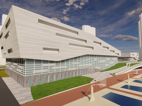 Scuola Universitaria-C3 Modello 3D