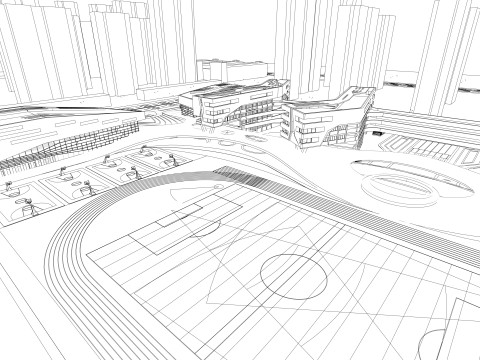 Scuola Universitaria-C3 Modello 3D