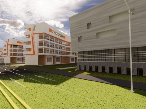 Scuola Universitaria-C3 Modello 3D